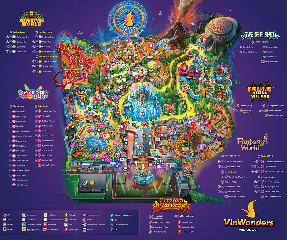 Карта VinWonders Phu Quoc